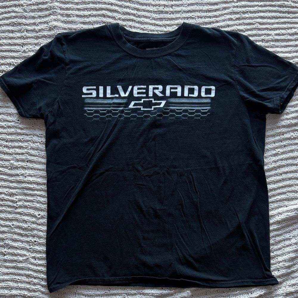 Vintage, Chevrolet Silverado Black Short Sleeve Tee